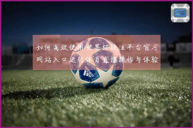 如何高效使用世界杯投注平台官方网站入口进行体育直播操作与体验优化